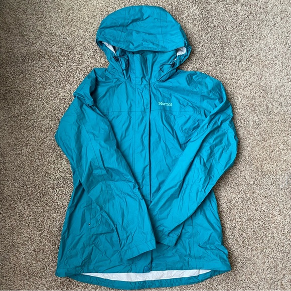 Marmot Precip Eco Rain Jacket - Teal (Size M) - Picture 4 of 7